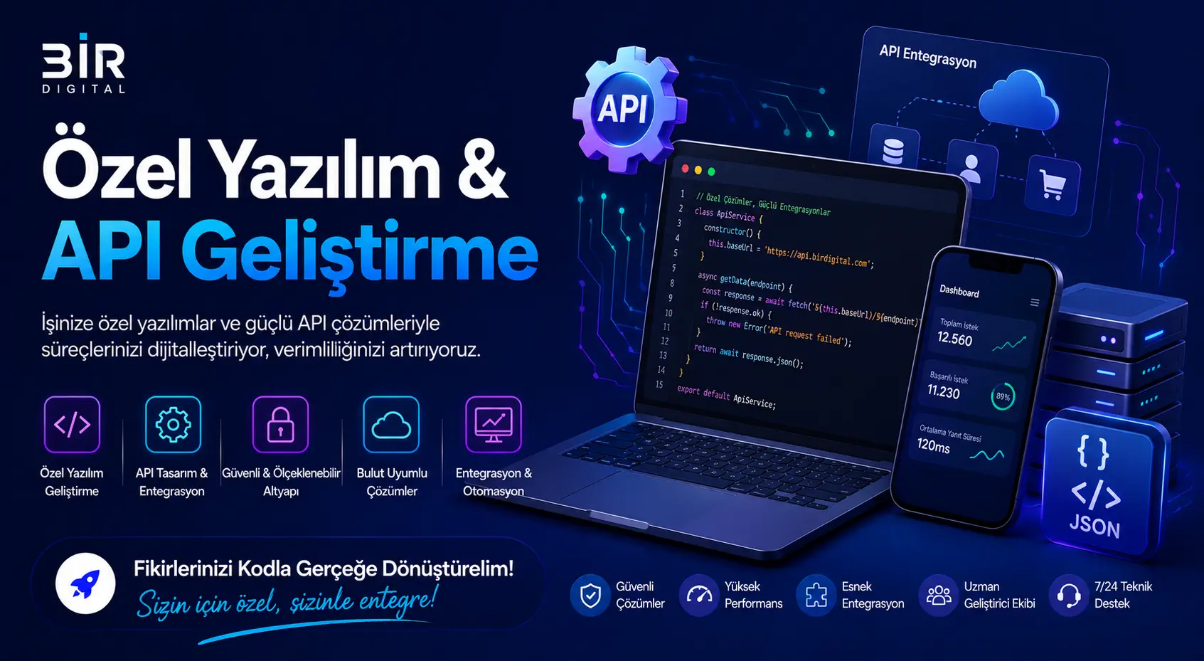 Özel Yazılım & API Geliştirme